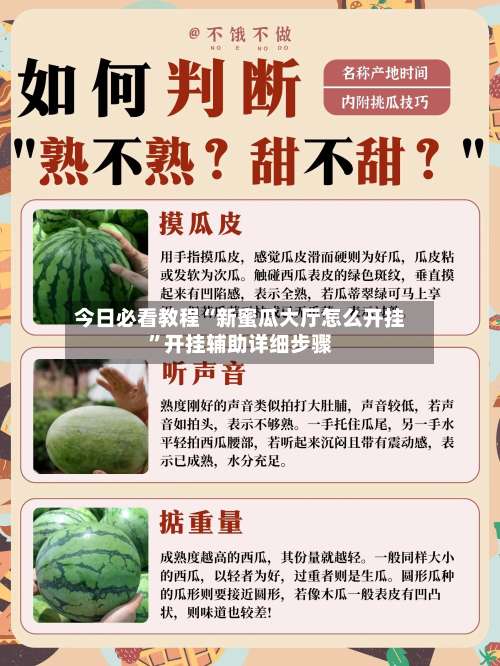 今日必看教程“新蜜瓜大厅怎么开挂”开挂辅助详细步骤-第3张图片