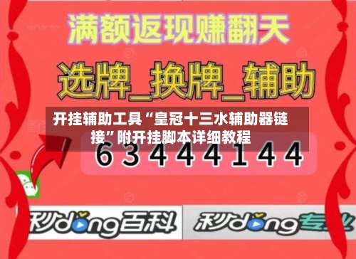 开挂辅助工具“皇冠十三水辅助器链接”附开挂脚本详细教程-第2张图片